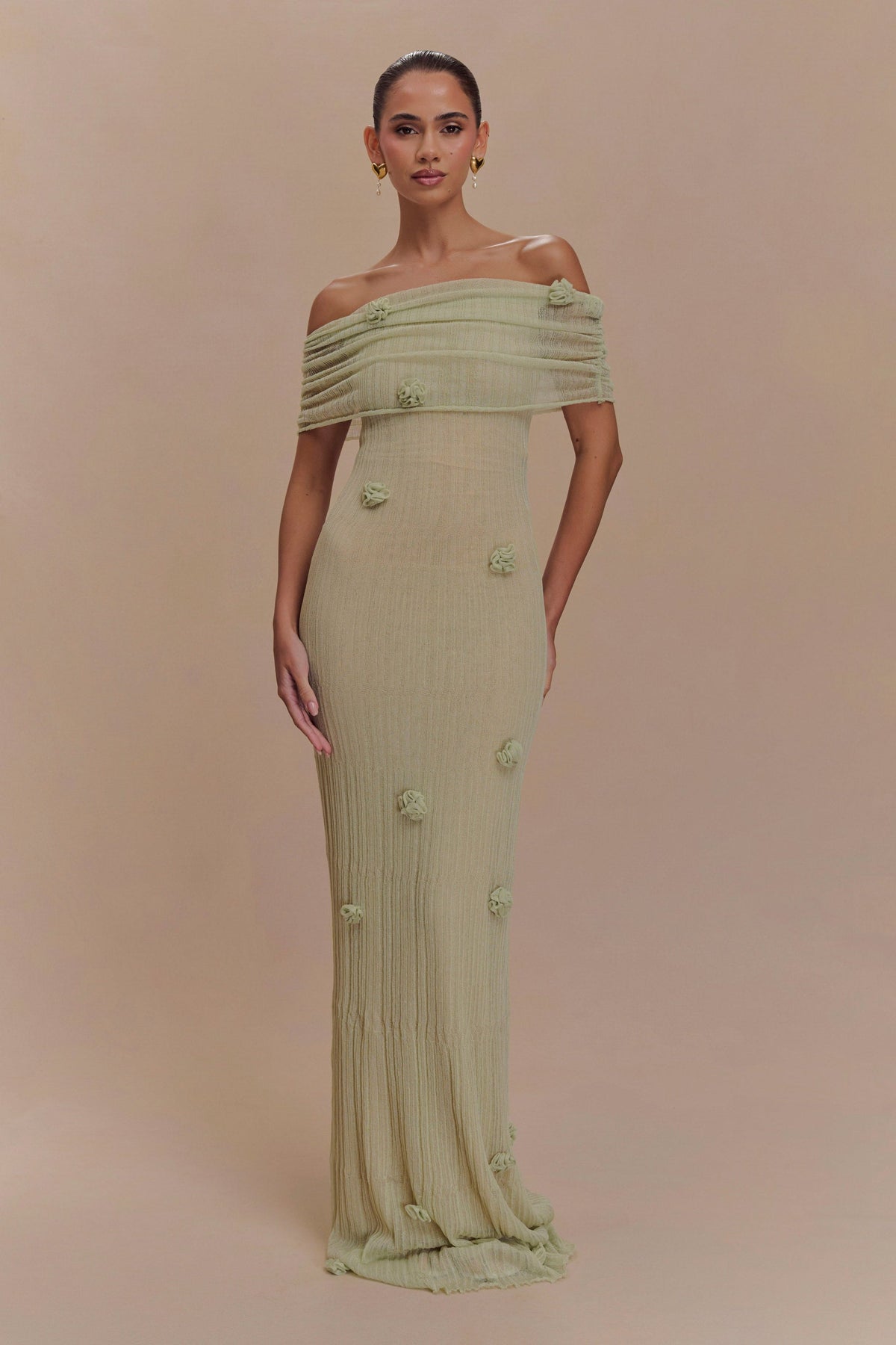 Vestido Maxi de Malha Orquídea
