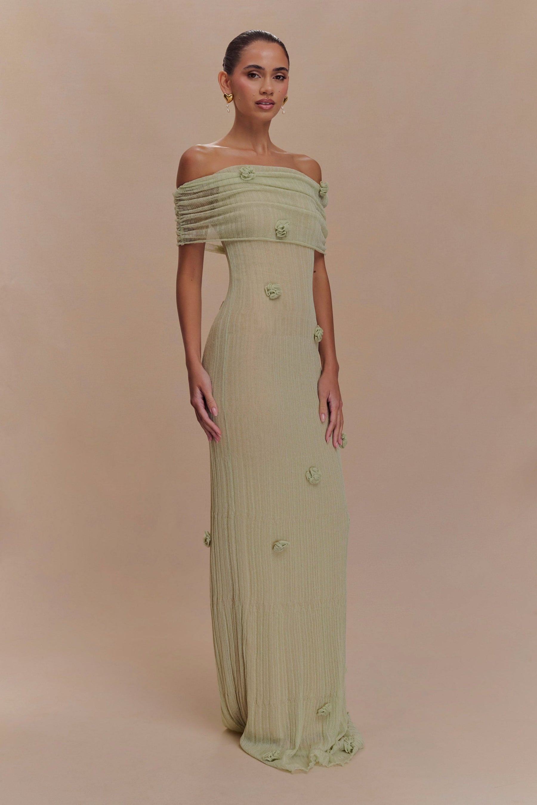 Vestido Maxi de Malha Orquídea