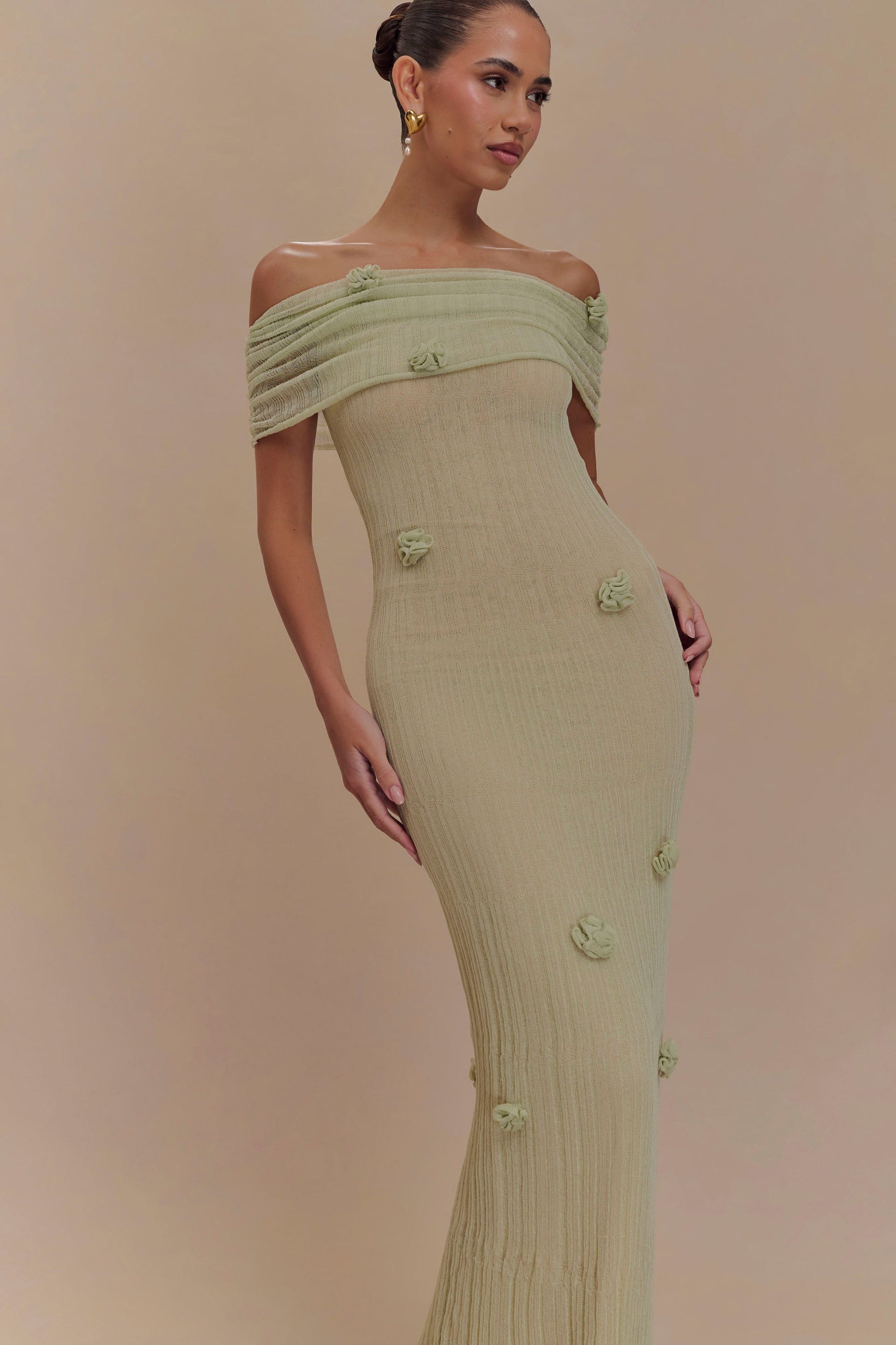 Vestido Maxi de Malha Orquídea