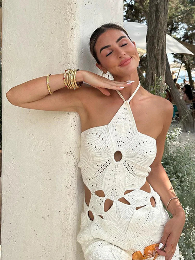 Vestido Curto em Crochê Isadora