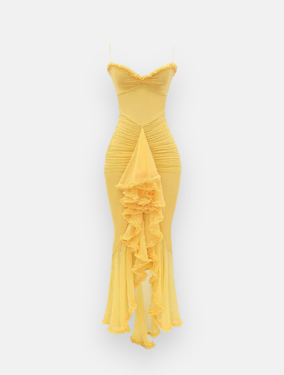 Vestido Maxi Plissado Fernanda