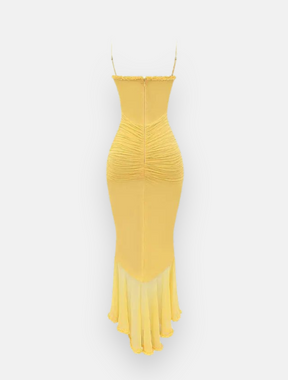 Vestido Maxi Plissado Fernanda