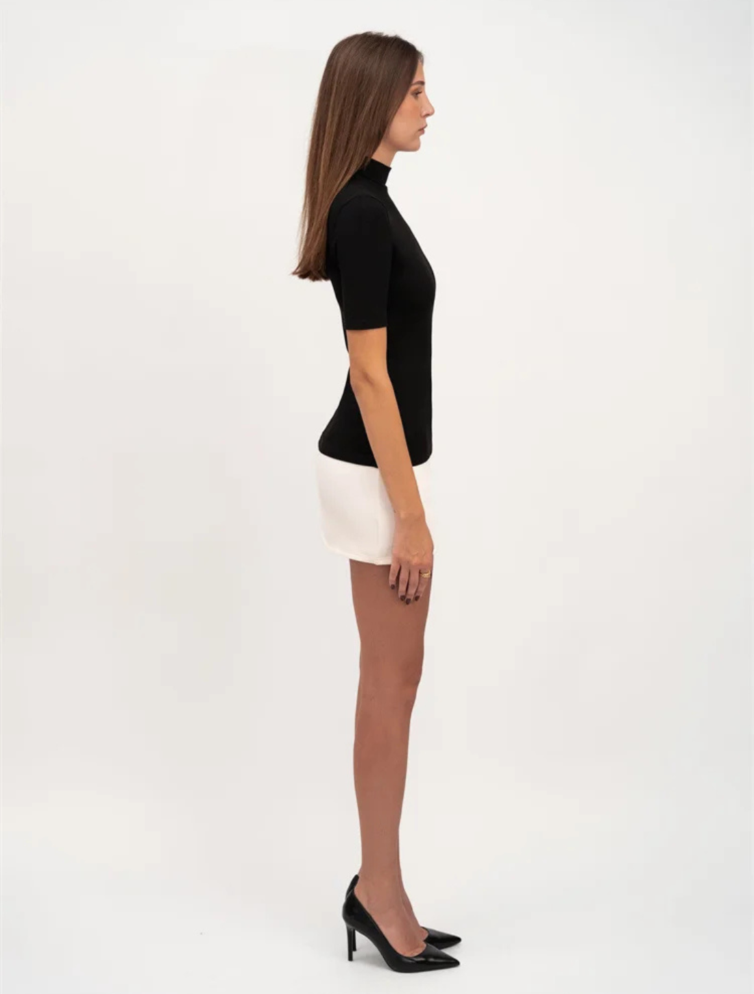 Vestido Gola Alta Viena