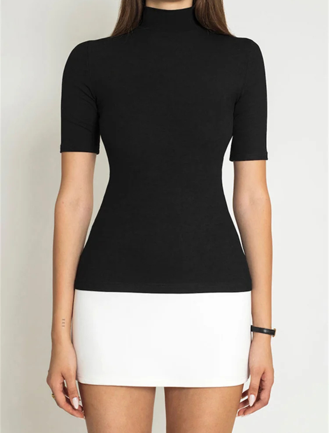 Vestido Gola Alta Viena