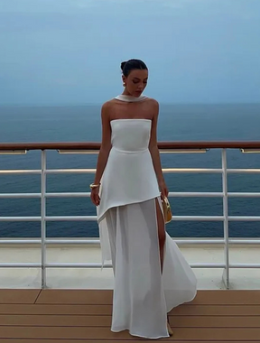 Vestido Longo Assimétrico Orée