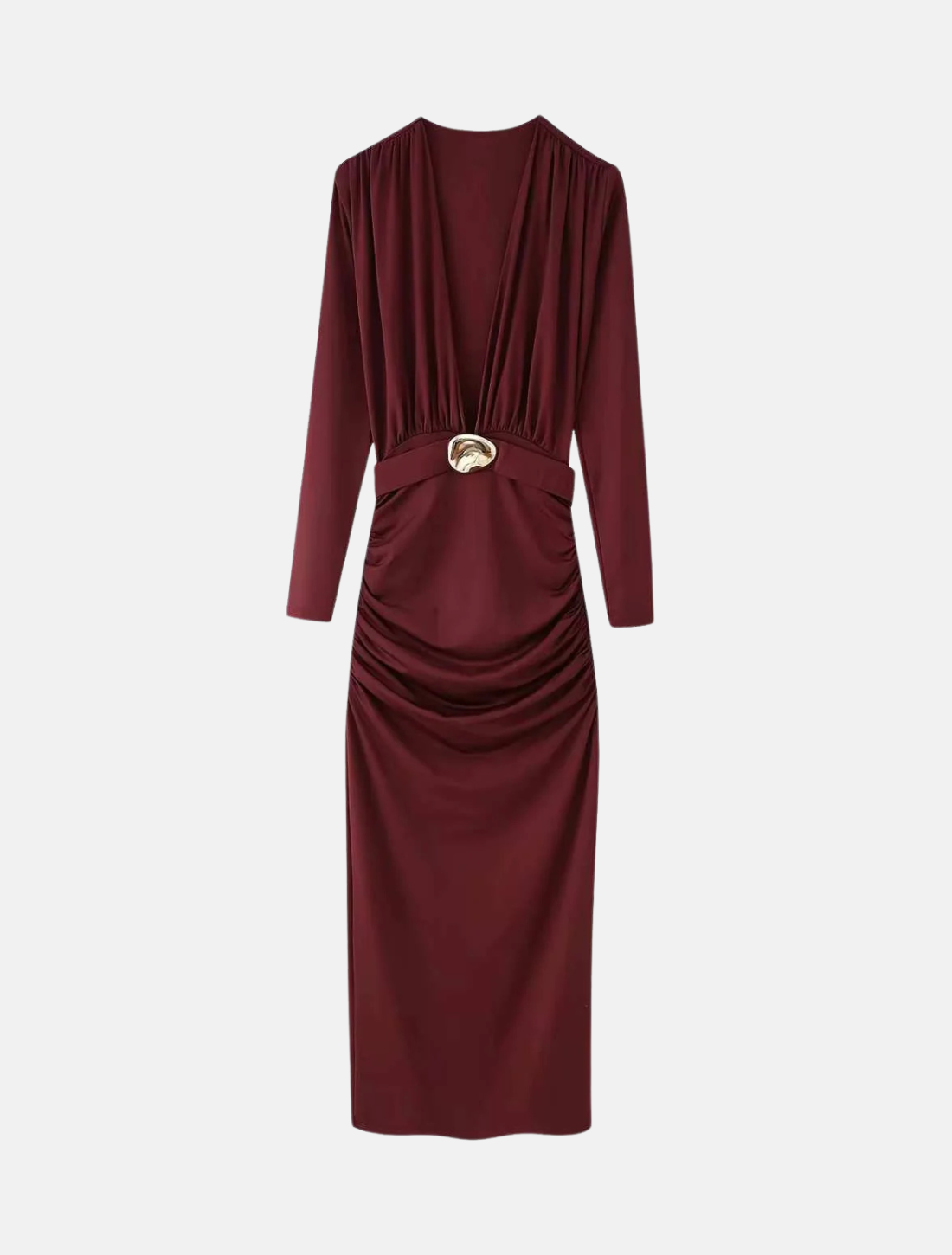 Vestido Longo Decote Profundo Imperiale