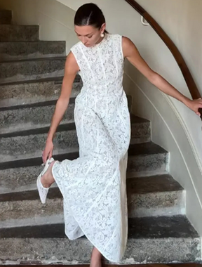 Vestido Longo de Renda Alhambra