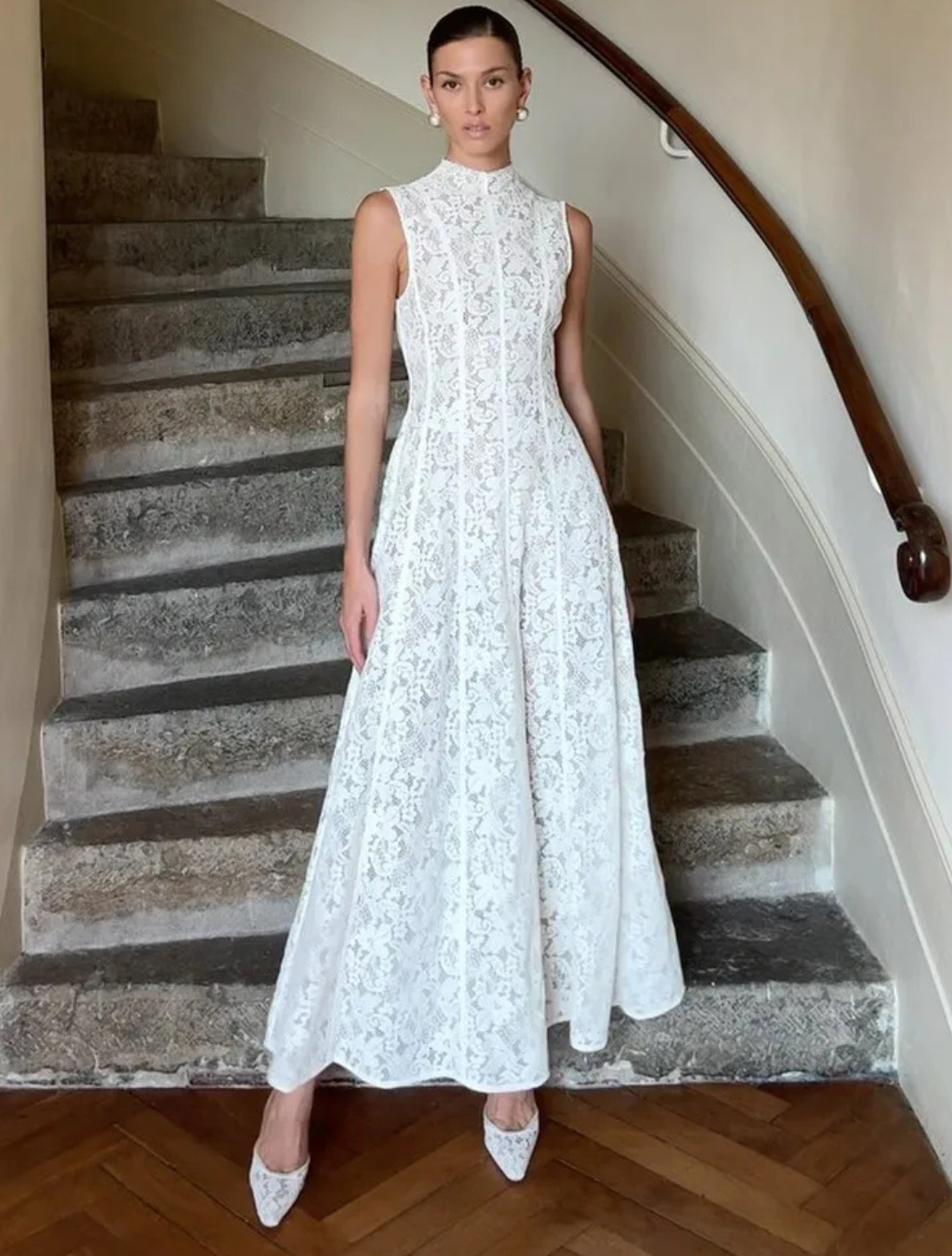 Vestido Longo de Renda Alhambra