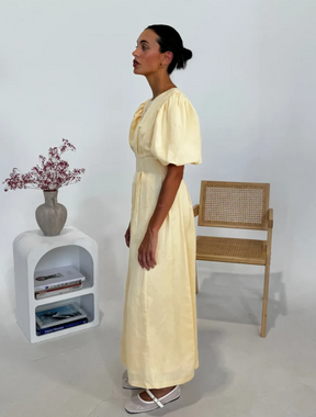 Vestido Longo de Tafetá Élysia