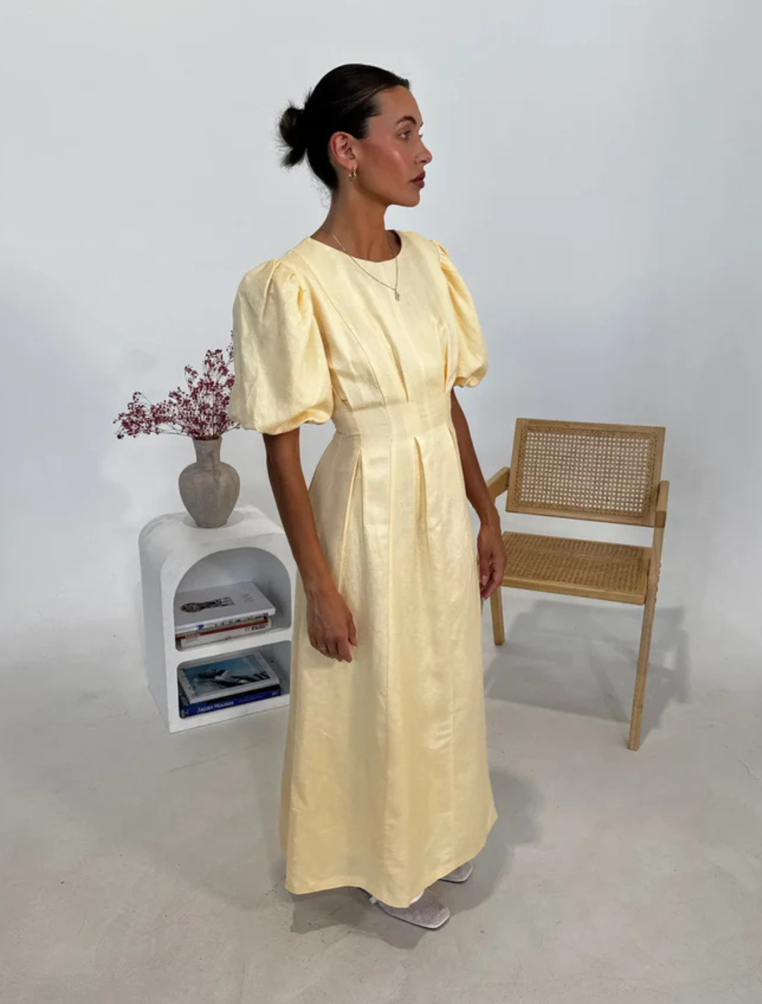 Vestido Longo de Tafetá Élysia