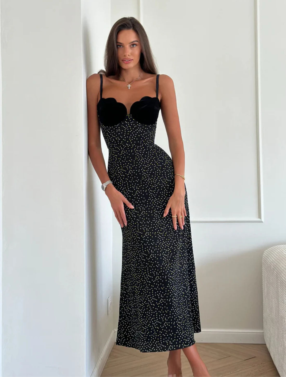 Vestido Midi Estampado Noiré