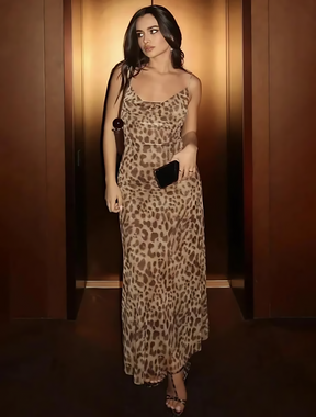 Vestido de Oncinha Longo Ocellot
